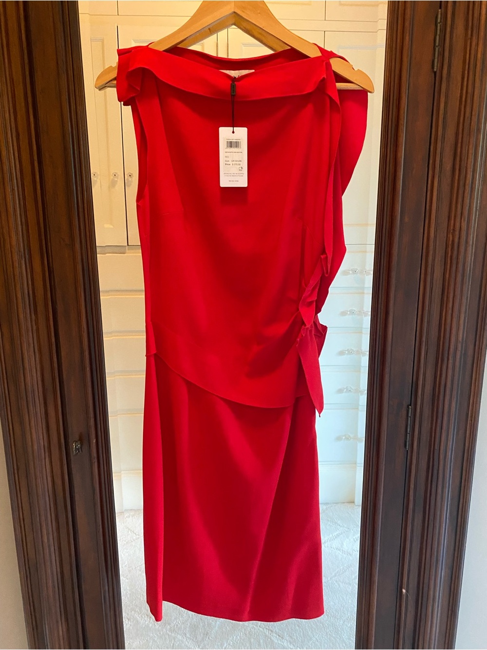 Reiss - Robyn Ruffle Red Dress - Picture 2 of 8